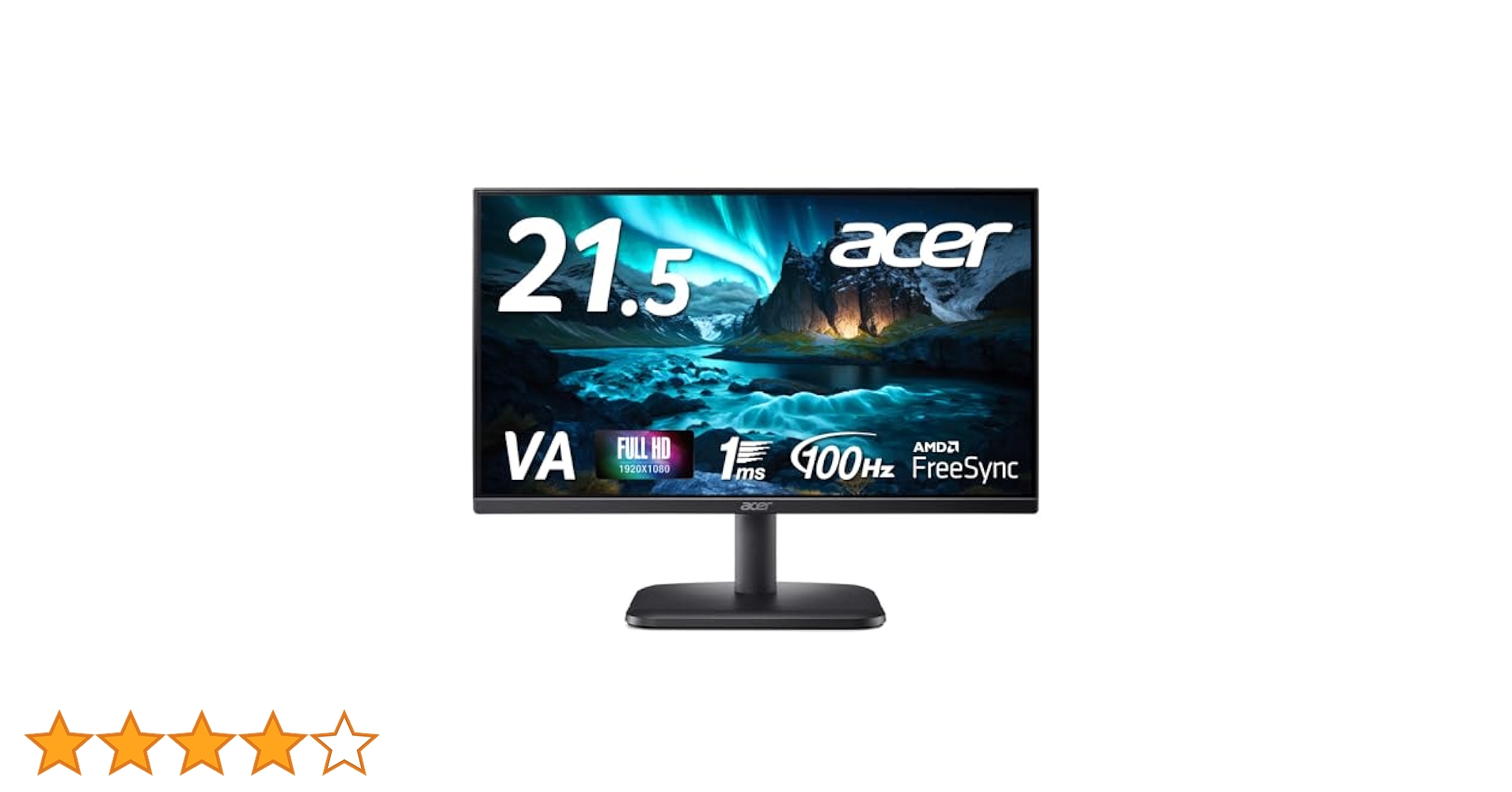 acer αLine 21.5インチ モニター 本体 Acer モニター 21.5インチ フルHD 非光沢 VA 100Hz 1ms(VRB